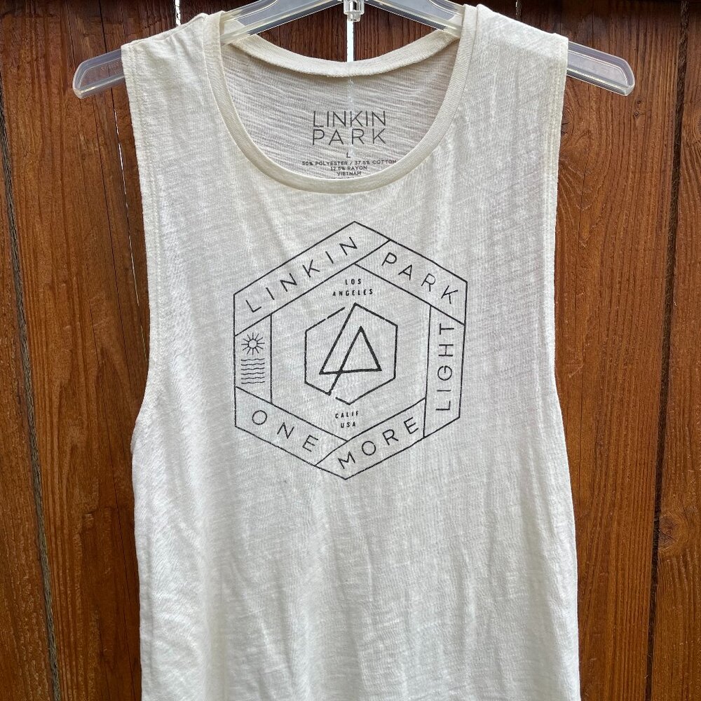 Linkin Park One More Light Muscle Workout Sleeveless Tee L